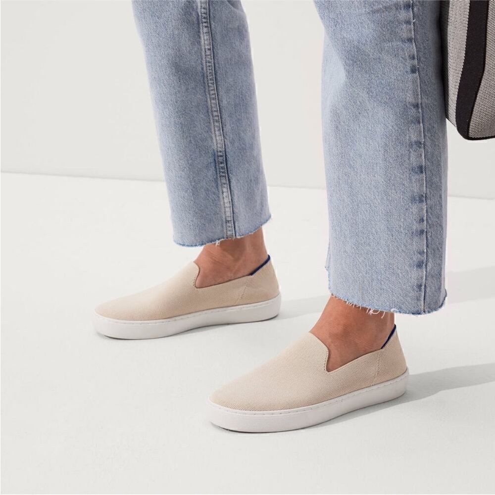 Rothy’s The Original Slip On Sneaker Sand Women’s Size 8.5